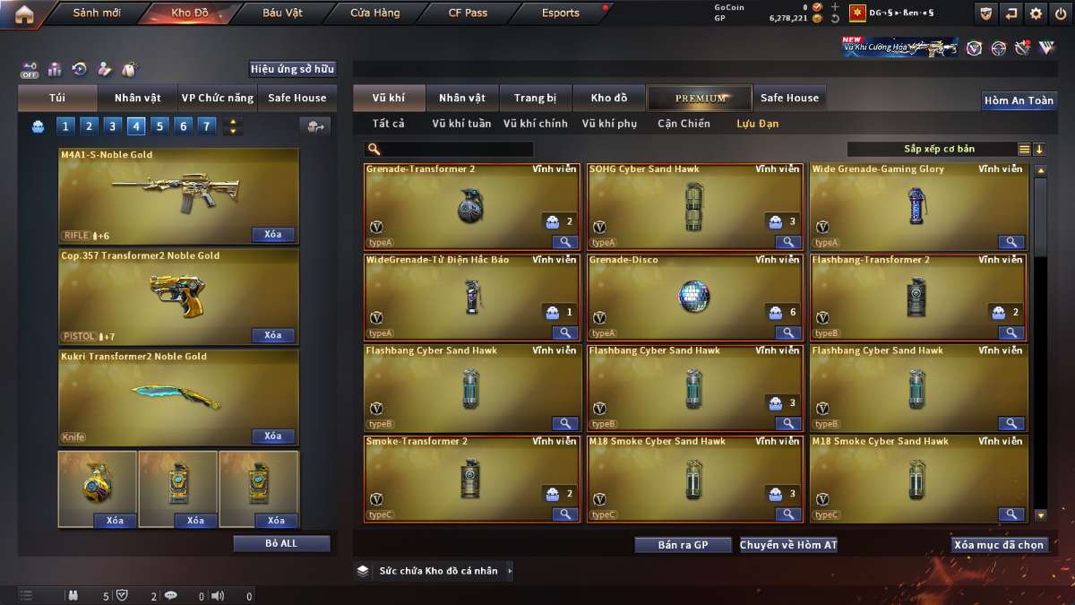 shop acc cf uy tin gia re
